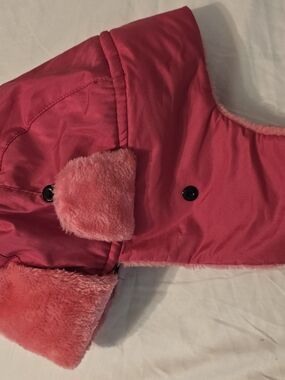 Kids Pink Faux-Fur Lined Winter Hat